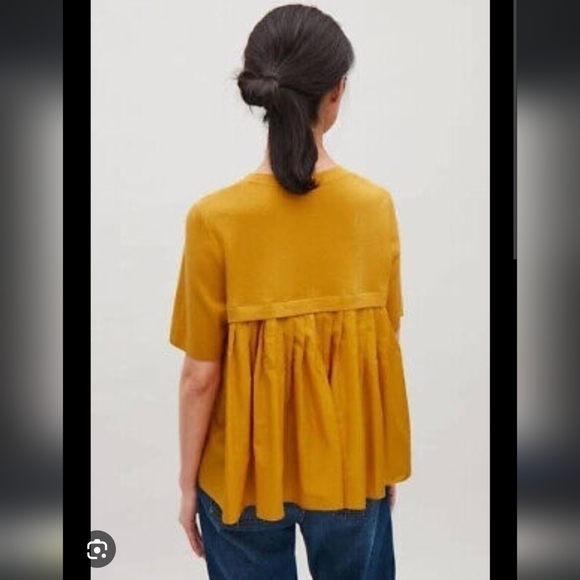 COS Mustard Yellow Sweater Top - Picture 1 of 6